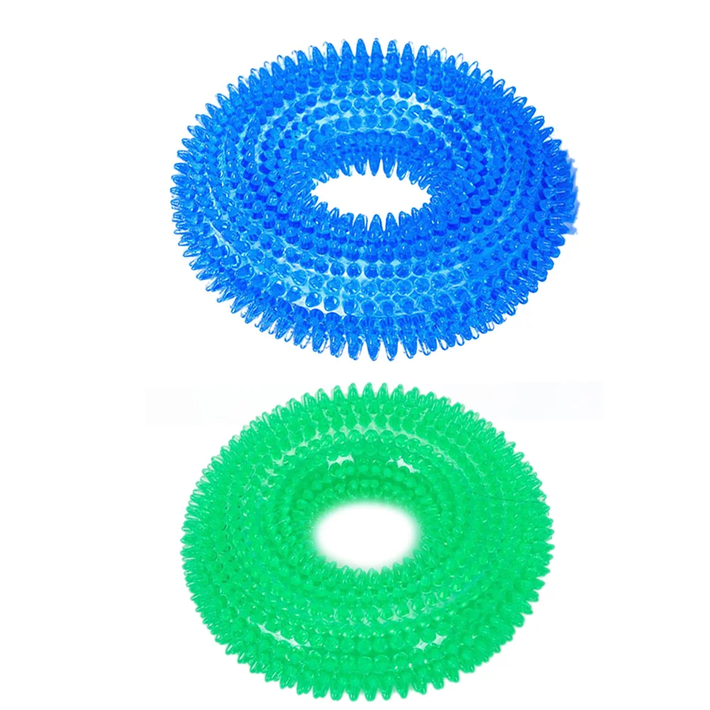 

Dog Toys Toy Teeth Puppy Molar Pet Ring Dogs Chewing Biting Interactive Grinding Teething Chew Teethers Cleaning Gum Fetch Tools