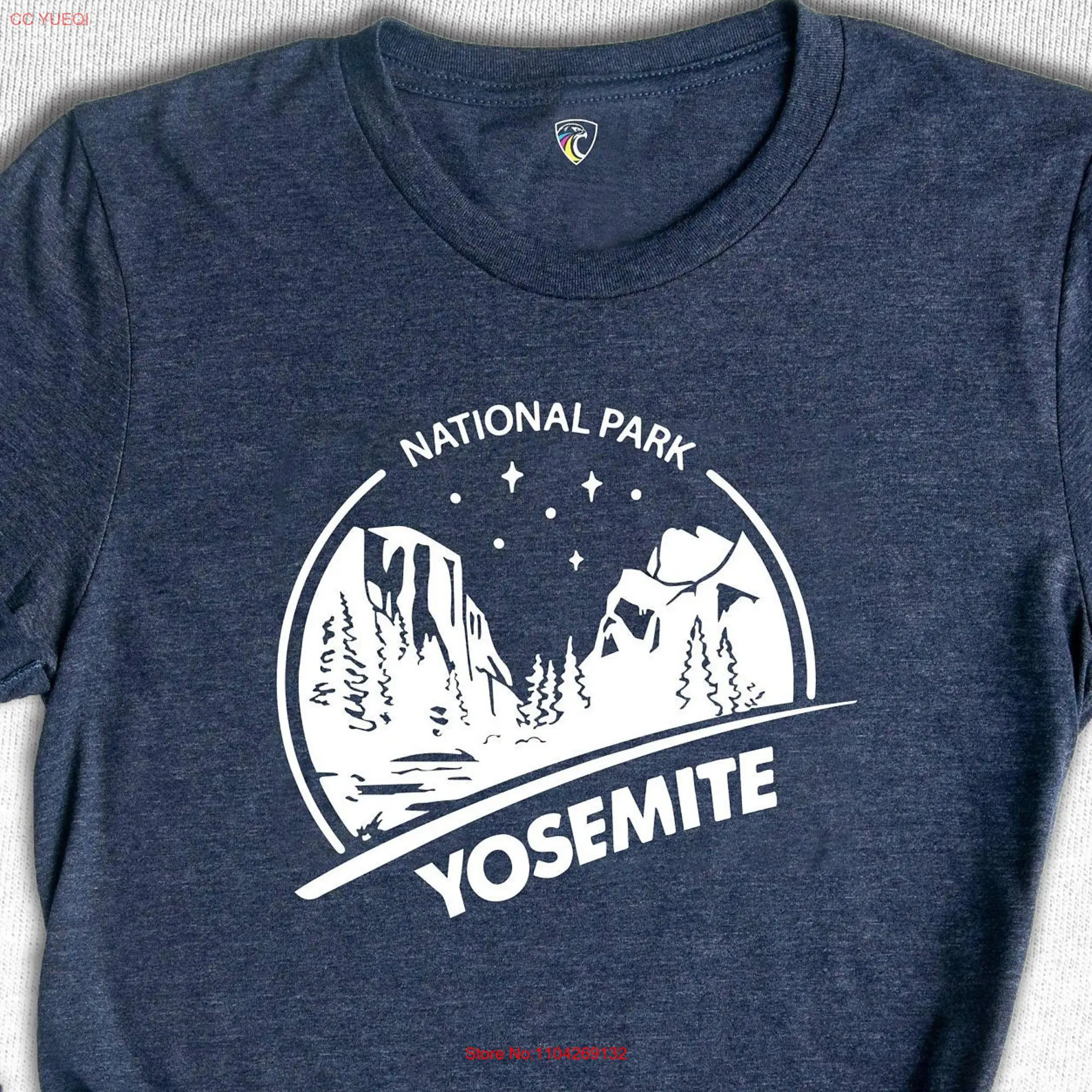Футболка Yosemite National Park Adventure Souvenir Mountain Hiking с длинными или короткими рукавами