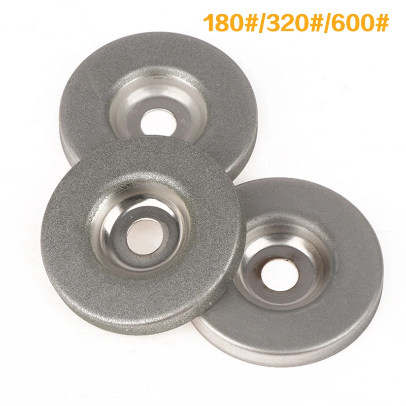 

1pc 56mm Diamond Grinding Wheel 180/320/600 Grit Circle Grinder Disc Stone Sharpener Angle Cutting Wheel Rotary Tool Accessories