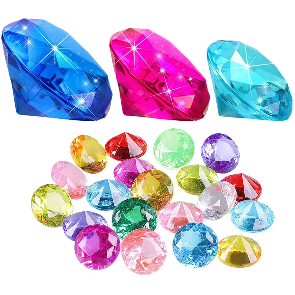 

Treasure Diving Gems Plaything Pool Diamond Toy Birthday Gemstones Toys Kids