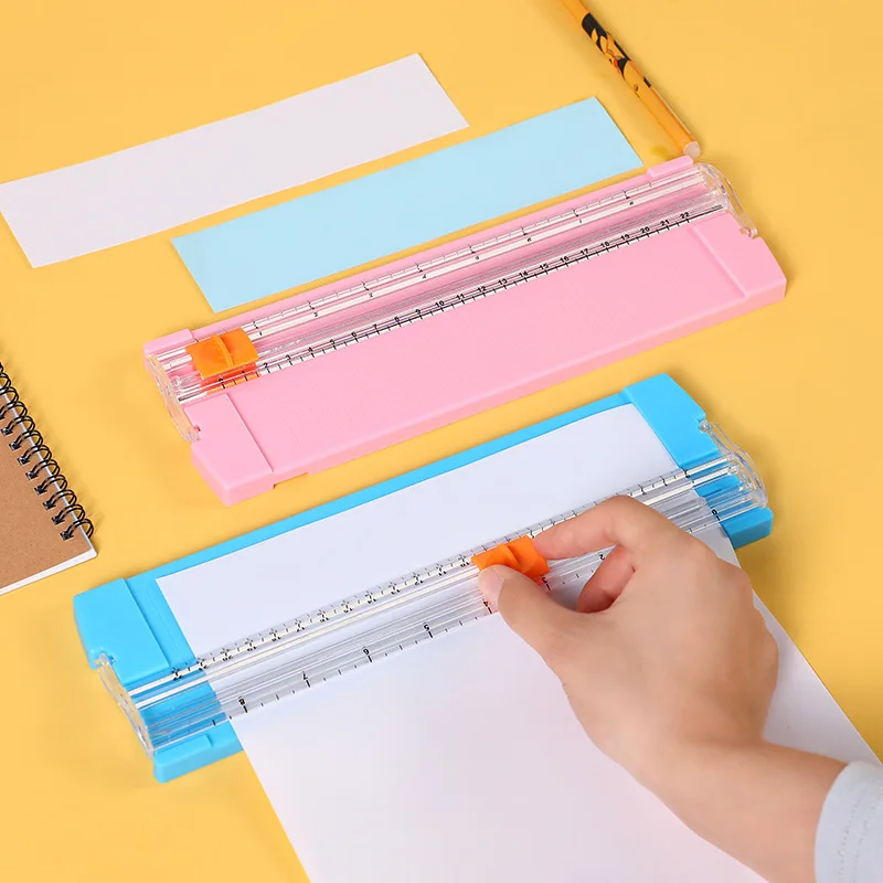 

JIANWU Cute Multifunction Journal Paper Cutter DIY Student Handmade A5 Bidirectional Cutter Knife Art Tool Stationery Supplies