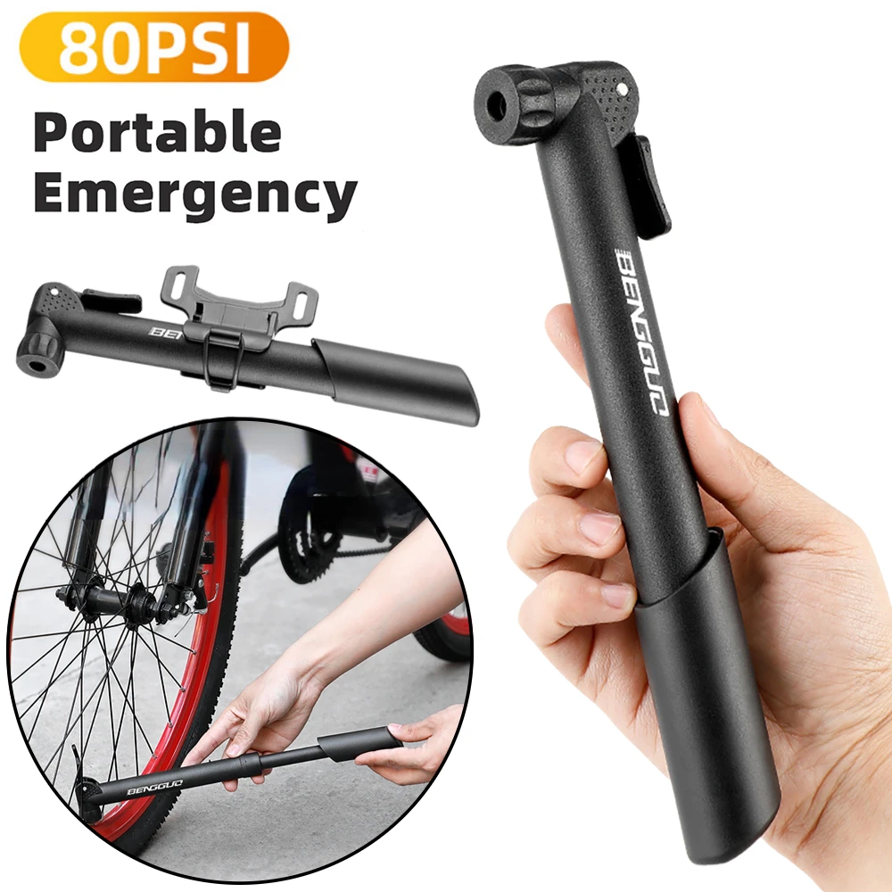 

Мини-насос для накачивания шин велосипеда, 80 фунтов/кв. Дюйм