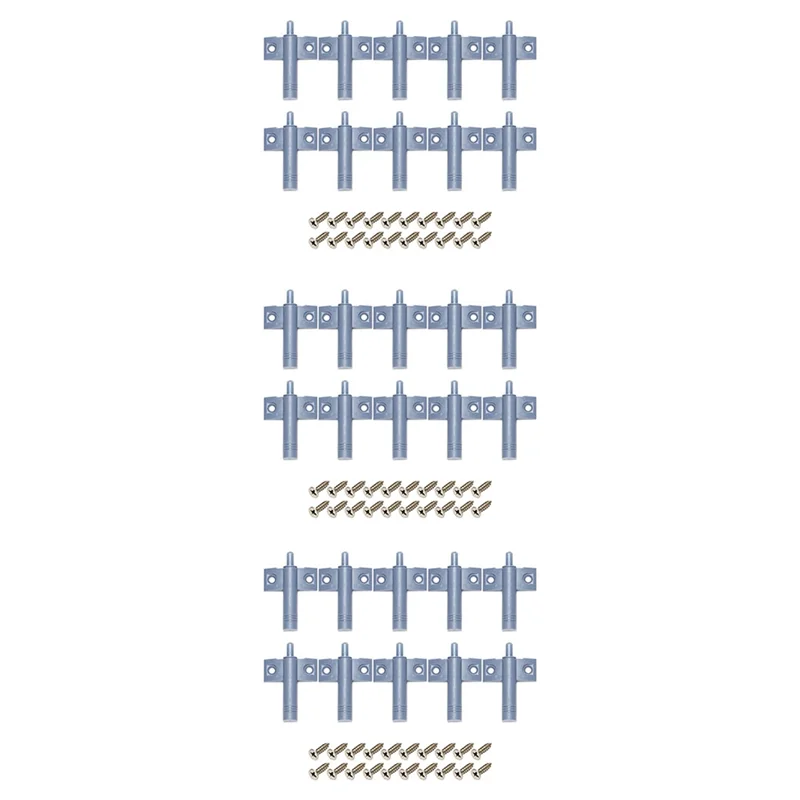 

30X Soft Quiet Close Kitchen Cabinet Door Drawer Closer Damper Buffers+Screws Grey