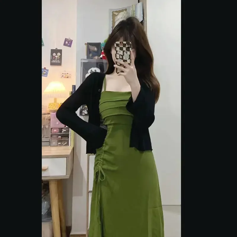 Платье Greentank для похудения новое летнее солнцезащитное вязаное кардиган женщин