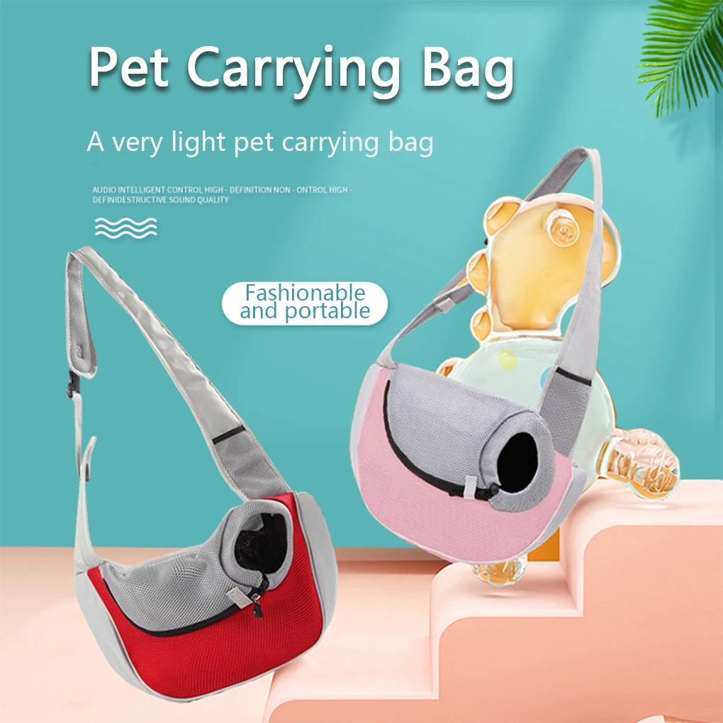 Oxford Cloth Pet Carrier Bag Breathable Flexible Lining Outd
