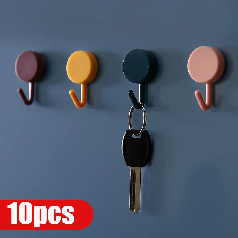 

10 шт., настенные крючки для хранения полотенец