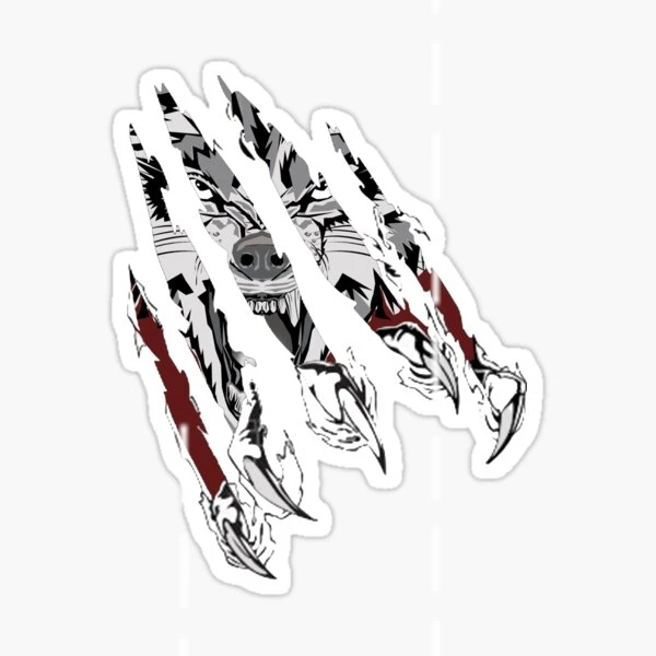 

Auto Modified Paste Quality Thick Angry Angry Wolf Car Sticker Auto Bonding 18cm D1