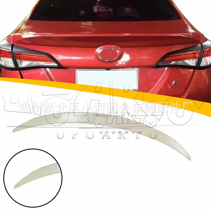 

For Toyota Vios 2019+ High Quality ABS Plastic Rear Roof Spoiler Wing Trunk Lip Boot Cover Car Styling