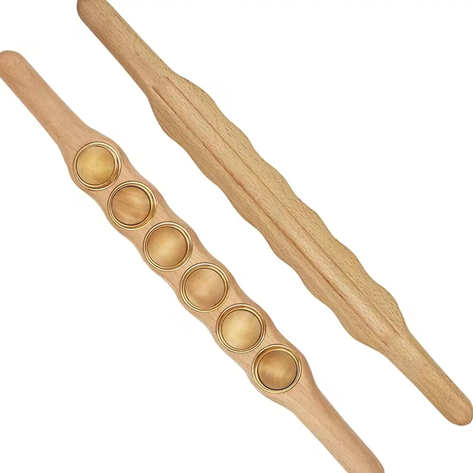 

Professional Manual Wooden Massage Roller Guasha Tool Relaxing Anti Cellulite Massager Massage Tool for Waist Legs Back Thigh