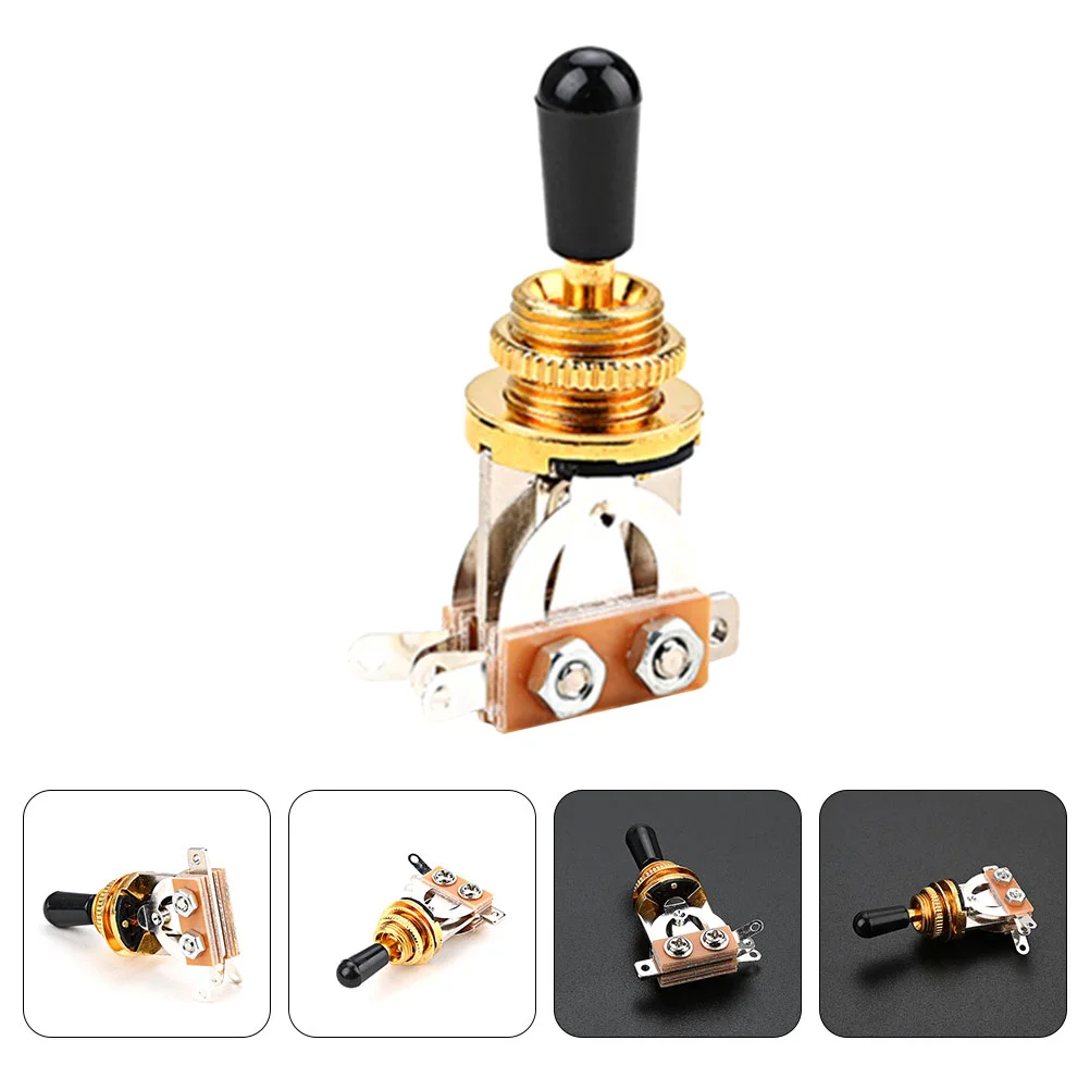 

Guitar Toggle Electric Pickup Accessories Metal Knob Gold Knobs