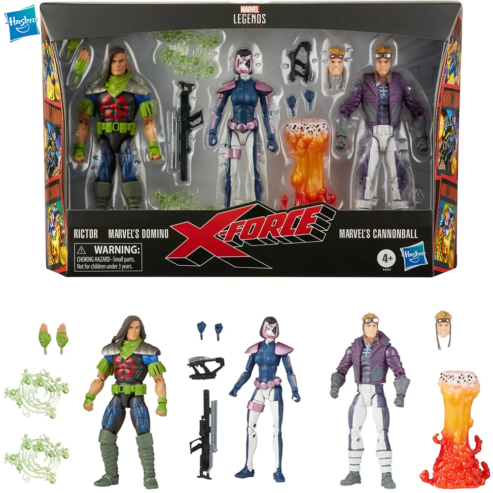 

[В наличии] Hasbro серия Marvel Legends домино риктор и Cannonball X-Force Multipack 6-дюймовая экшн-фигурка модель игрушка F4737