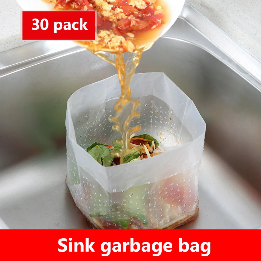 

30 шт., одноразовые мешки для слива мусора