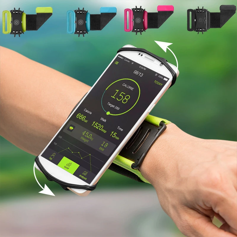 

Universal 360 Rotation Sport Cycling Phone Holder Armband Case Outdoor Gym Running Phone Bag Arm Band Case For 3.5-6 Inch Phone