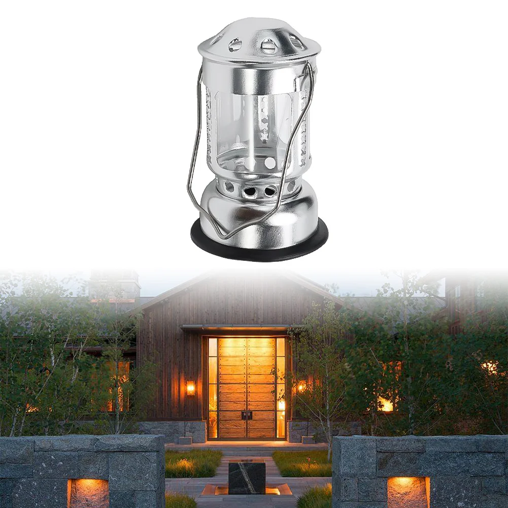 Tealight Holder Outdoor Camping High Quality Modern Style Silver 11cm In Height Aluminum Alloy+glass