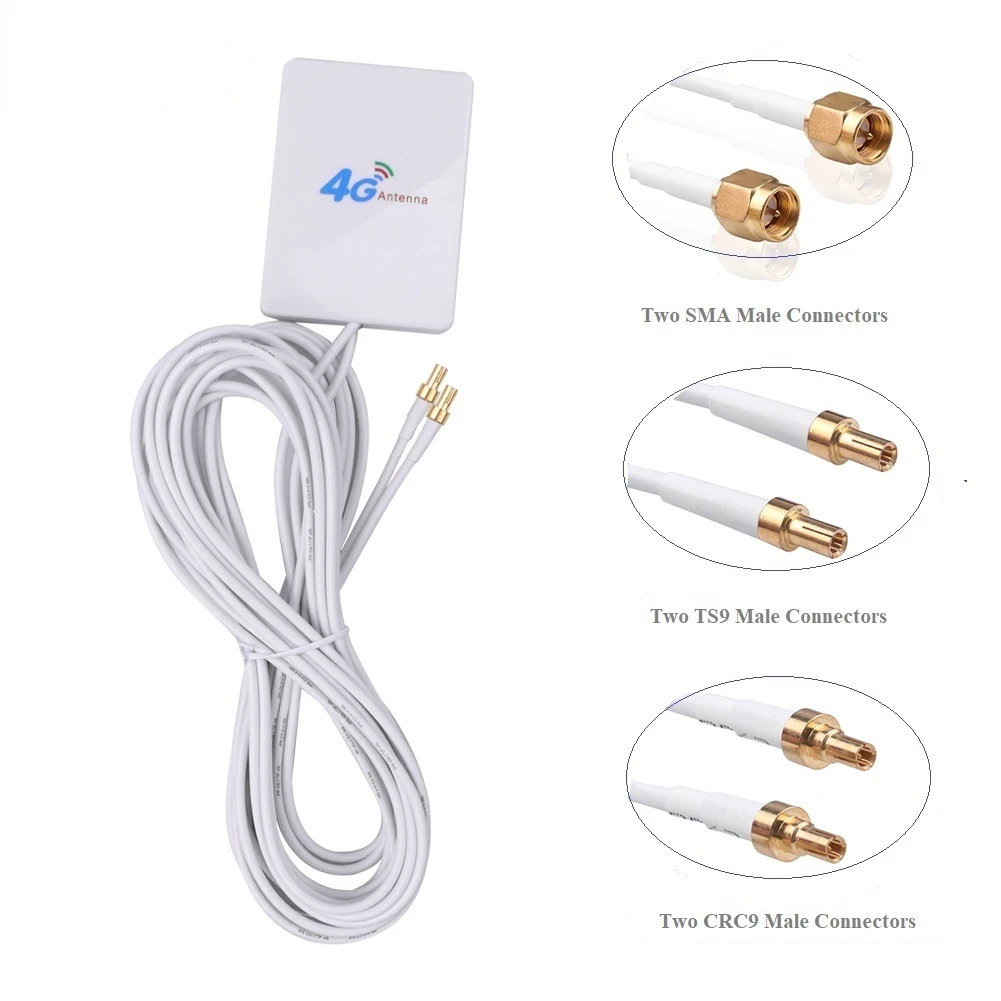 Антенна 3G 4G LTE SAM CRC9 TS9 коннектор для маршрутизатора антенна внешняя с кабельным