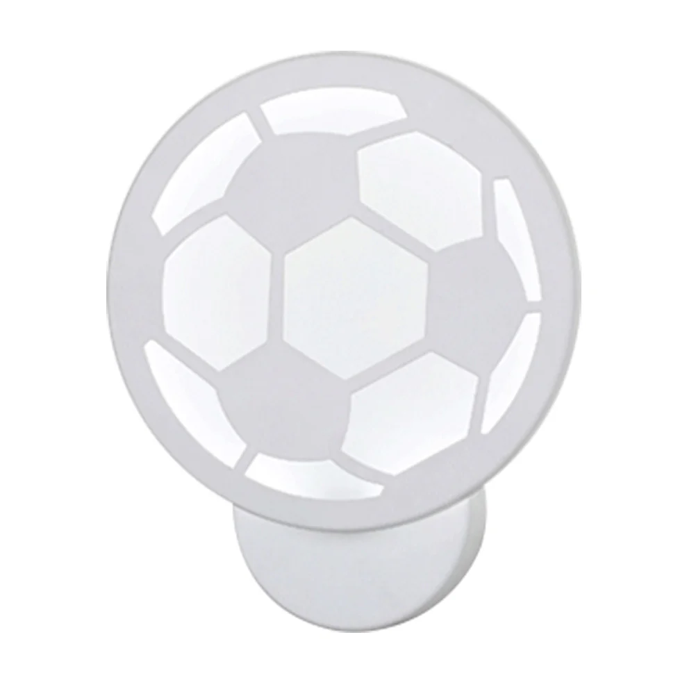 

LED 12W Small Size Football Shape Wall Lamp Study Hall Corridor Garden Acrylic Bedside Lamp(White)