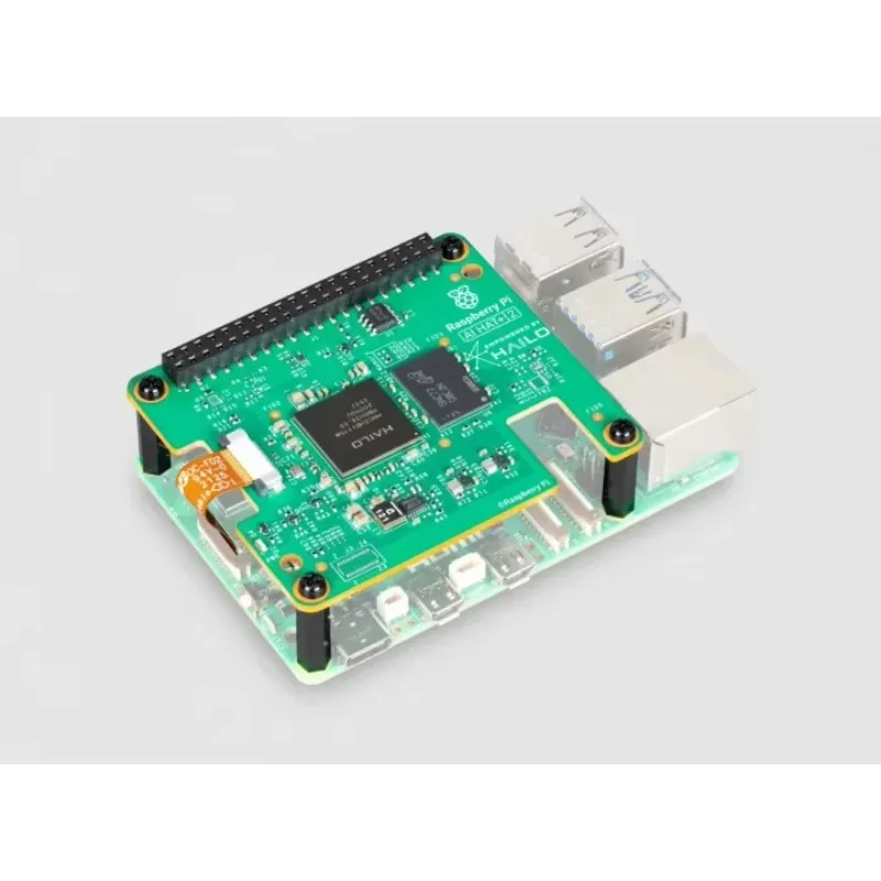 Фото Плата расширения BoMaSRaspberry Pi AI HAT+ 2, AI-акселератор Hailo-10H с производительностью 40 TOPS и 8 ГБ выделенной встроенной памяти, для Pi 5 №5