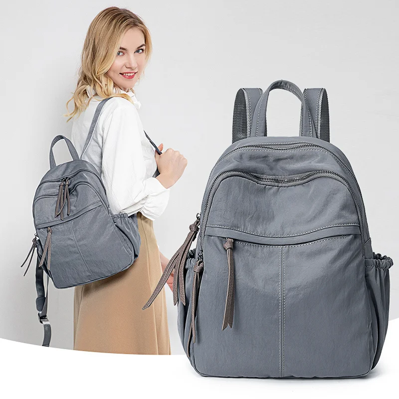 

Small Backpack for Girls School Backbags Woman Two Shoulders Bags Aesthetic Schoolbag Waterproof Oxford Cloth Soft Mini Rucksack