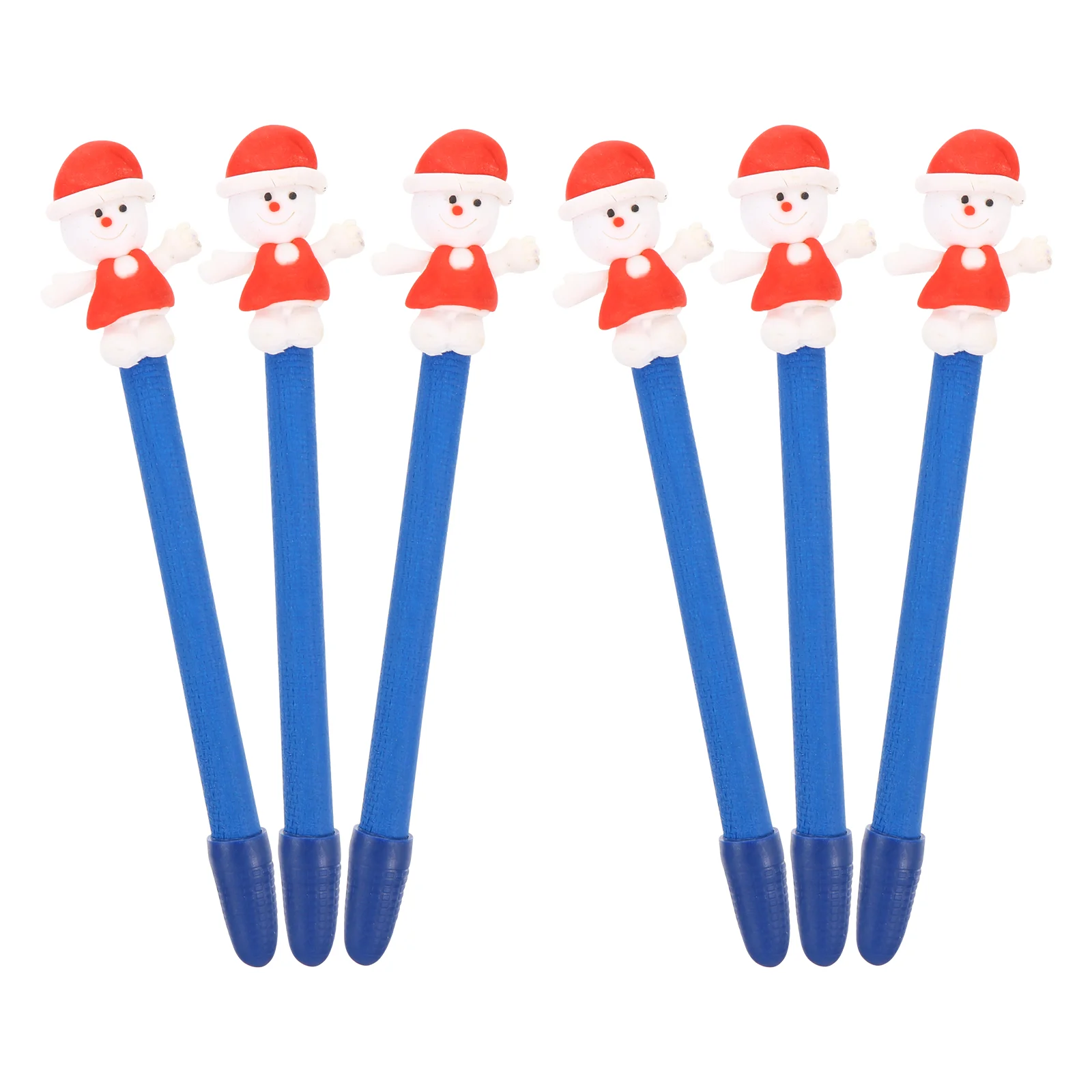 

6Pcs Ink Ballpoint Pens Christmas Series Roller Pen Student Writing Pen