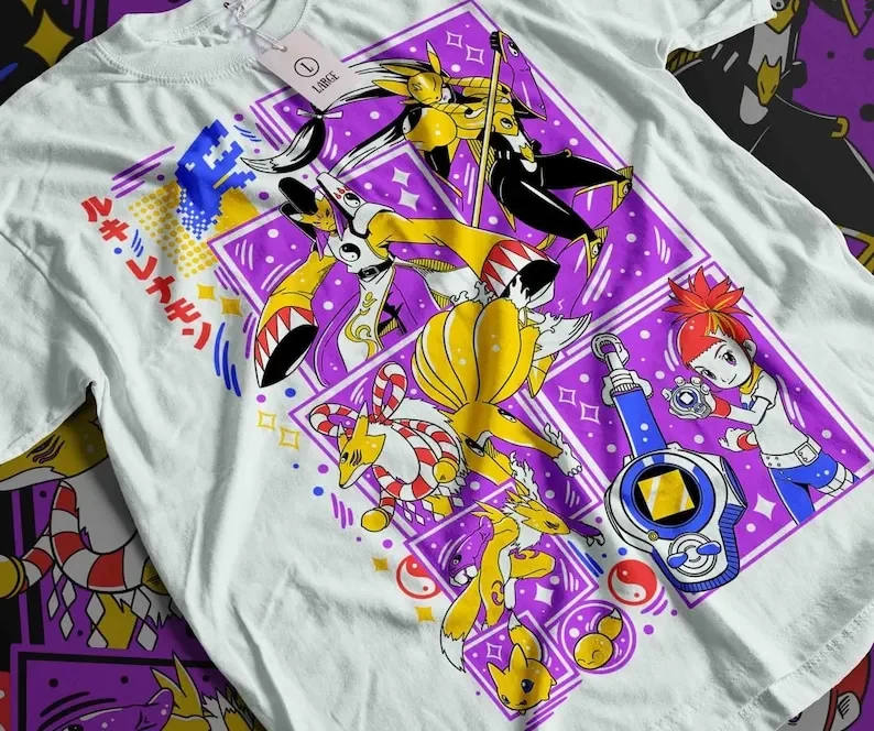Фото Camiseta Renamon camisa de Relemon Sakuyamon Taomon Rika Nonaka №1