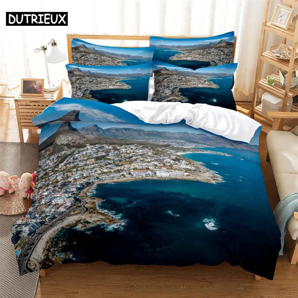 

Sea Fashion Bedding Set 2/3pcs 3D Digital Printing Duvet Cover Sets 1 Quilt Cover + 1/2 Pillowcases US/EU/AU Size