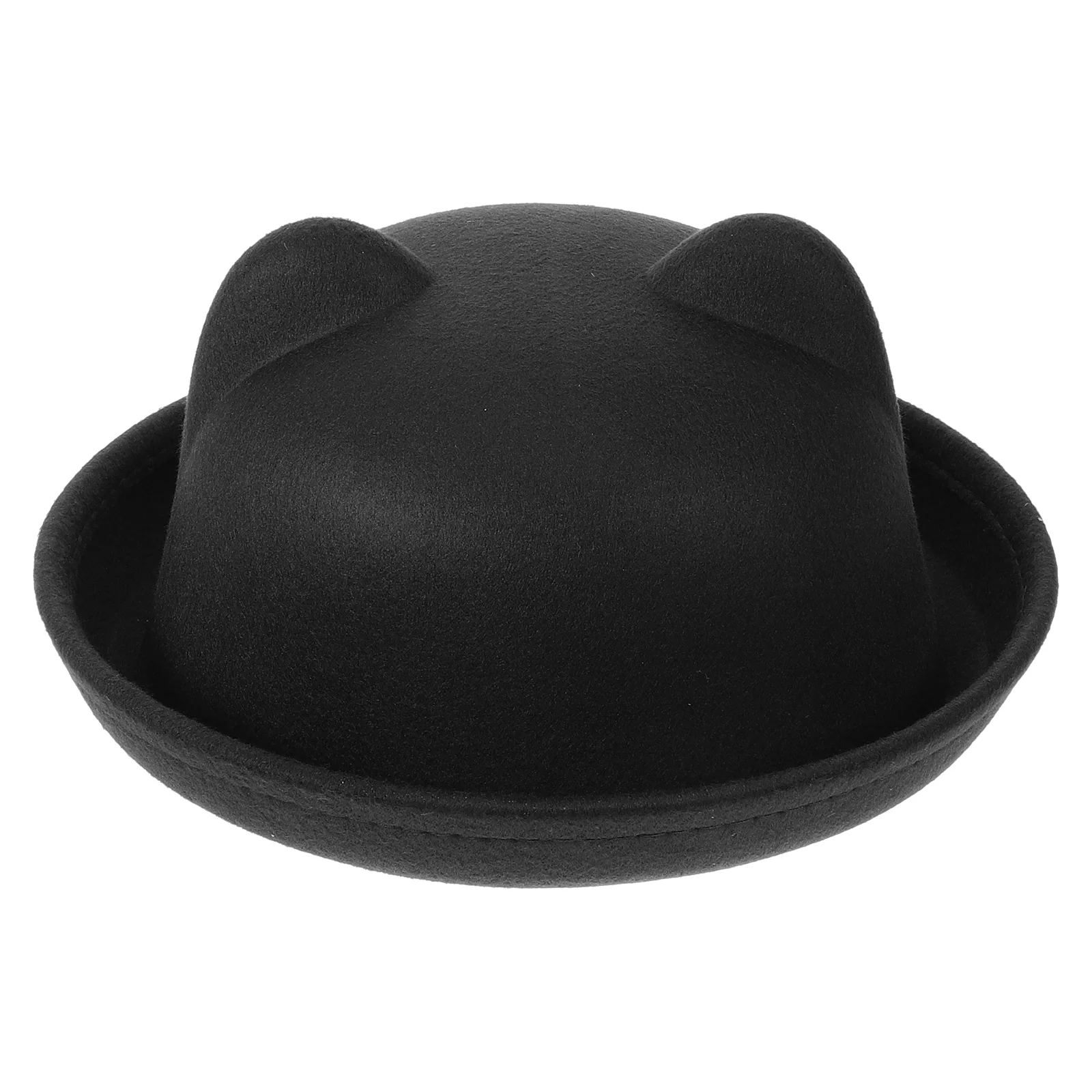 

Cat Ear Hat Outfits Basin Steampunk Polyester Hats Kids Halloween Miss