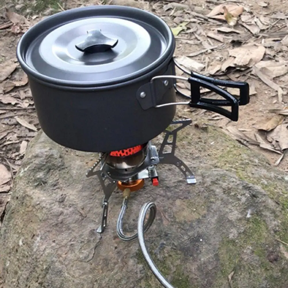 

Anti-slip Exquisite Heavy Duty Backpacking Cooking Set Anti-scald Outdoor Cooker Set Bowls Camping Gear