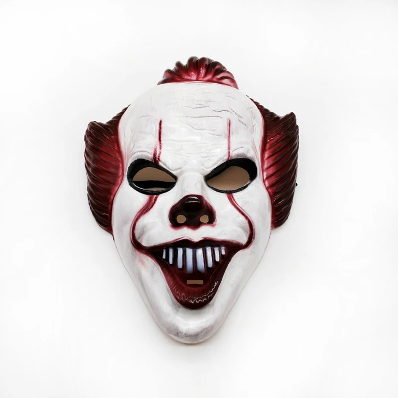

Horror Joker Mask Scary Mask Cosplay Stephen King Chapter One Two Clown Masks Halloween Party Masquerade Costume Mask