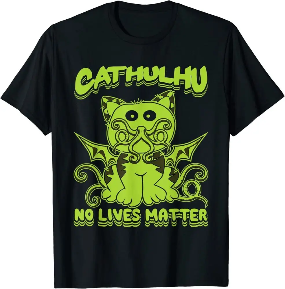 

New Limited Cathullhu Kitten Cat Octopus Design Great Gift Idea T-Shirt S-3Xl