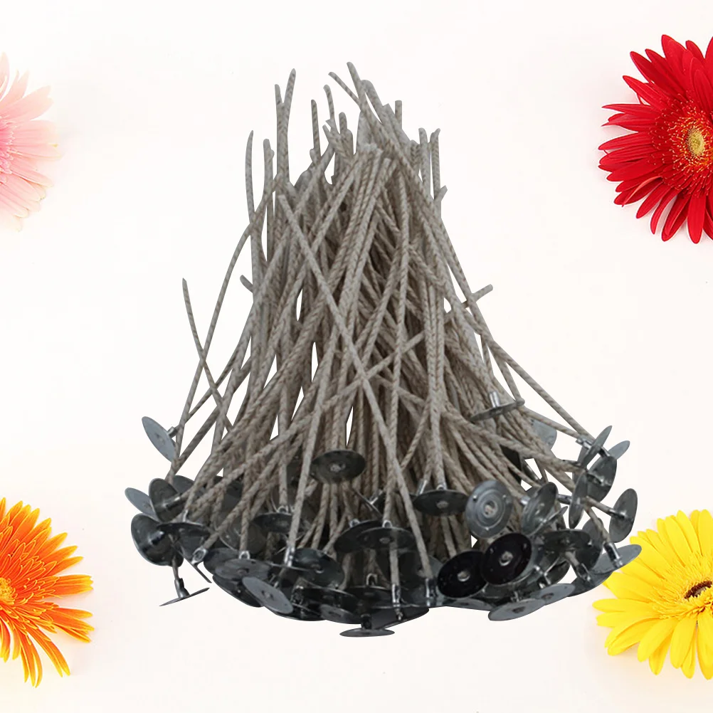 

100PCS Wicks for Making Bulk Wicks Wick with Tabs Diy Wicks Wick with Sustainers