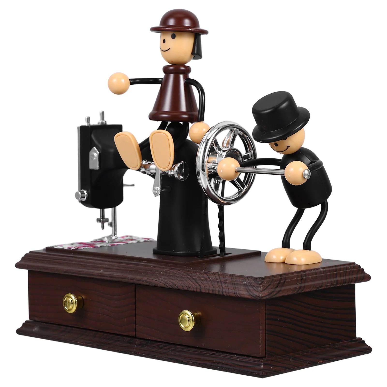 Музыкальная шкатулка черная пластиковая