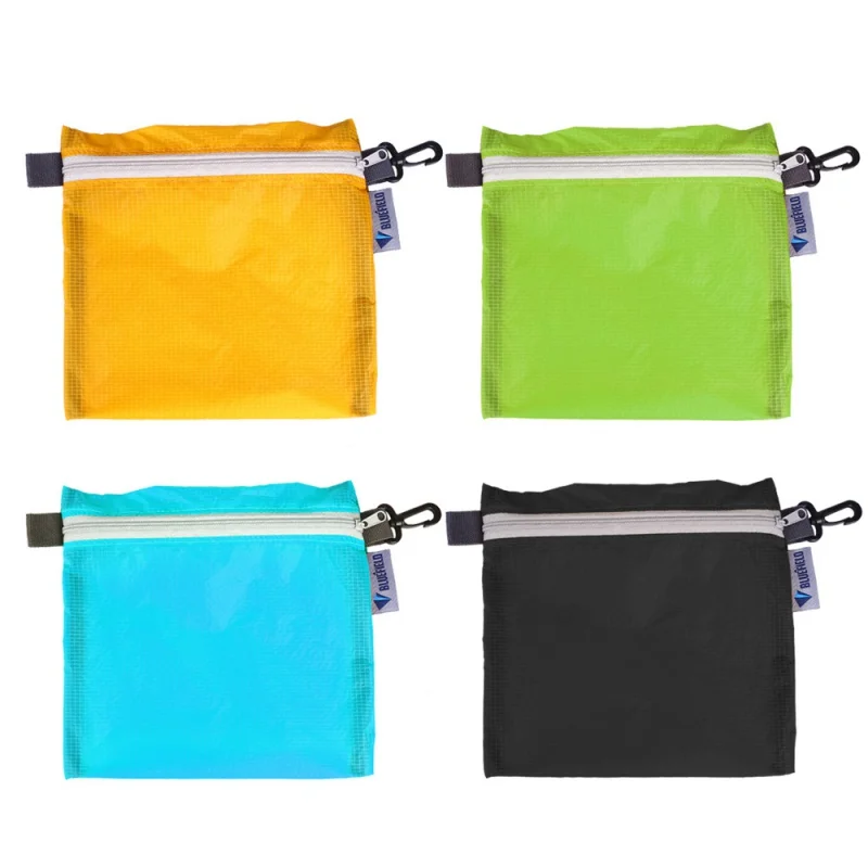 

Outdoor Waterproof Bag Swimming Bag Pouch for Camping Hiking with Hook Zipper Storage Bag Ultralight 4 Colors Pocket Pouch