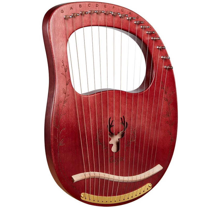 Wood Music Lyre Harp 16 String Instrument 19 String Harp Mahogany Professional Adults Music Tool Estrumento Household Music Toy enlarge