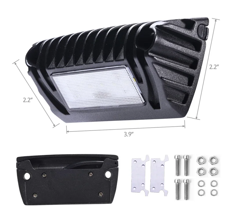 

MICTUNING Прочный светодиодный внешний водонепроницаемый светильник 12 В - светодиодный фонарь для крыльца для автофургона, лодки, грузовика, прицепа, кемпера и наружного использования