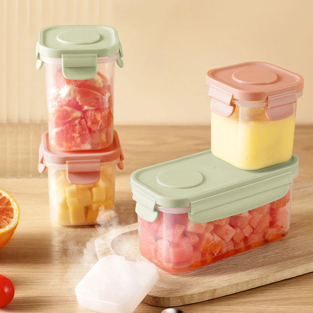 

Baby Food Supplementary Fresh-keeping Boxes Sealed Portable Frozen Lunch Mobile Mini Refrigerator Fruit Kitchen Storage Box