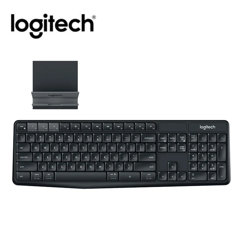 

Клавиатура Logitech K375S портативная с 104 клавишами, bluetooth, 2,4 ГГц, USB Беспроводная Двухрежимная Клавиатура для ноутбука, ПК с универсальным