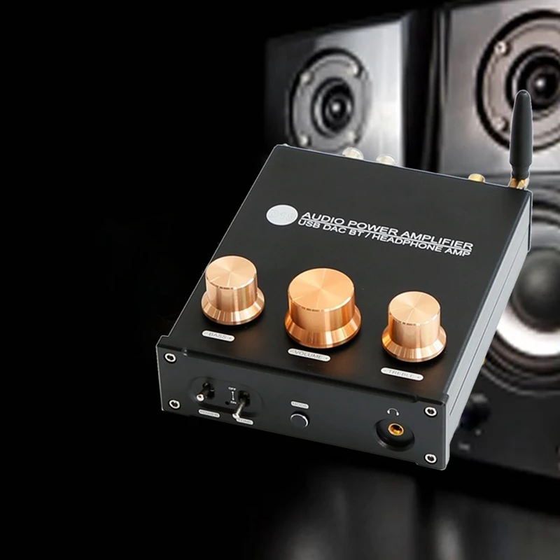 

D50E Digital Power Amplifier TPA3116 50Wx2/4Ω Dual Channel Bluetooth 5.0 USB Optical Coaxial Audio Power Amplifier