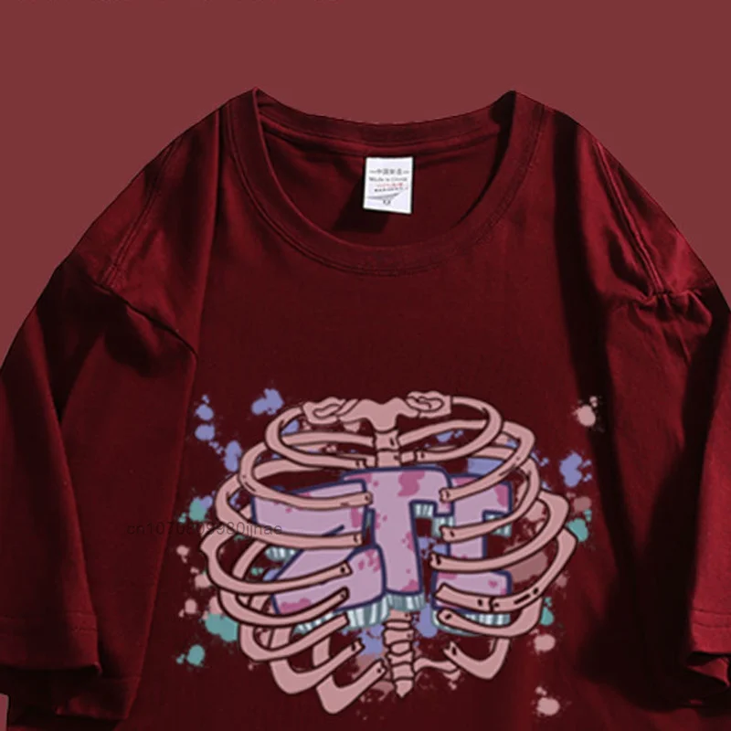 

New Fashion Summer Retro Graphic Harajuku T Shirt Man Women Streetwear Loose Oversize Couple Short Sleeve Shirt Y2k Girl Clothes