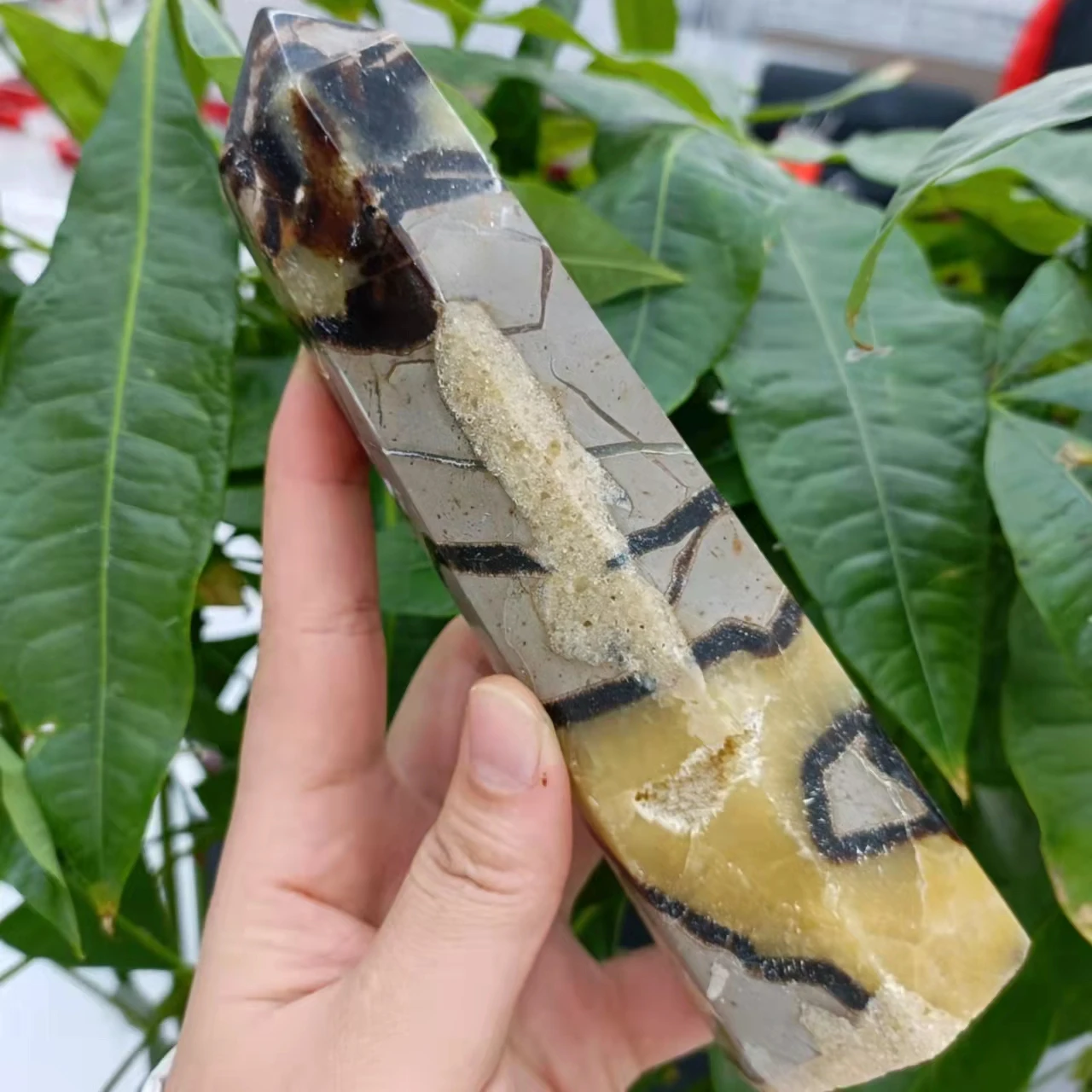 

Натуральный септарийский камень AAA, башня, хрустальный кварц, лечебная энергия, украшение для дома, подарок «сделай сам»