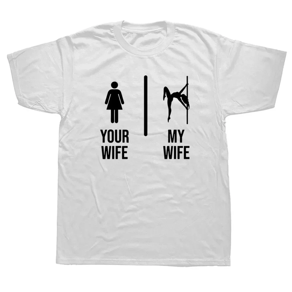 Женская футболка с коротким рукавом круглым вырезом и принтом Ваша жена
