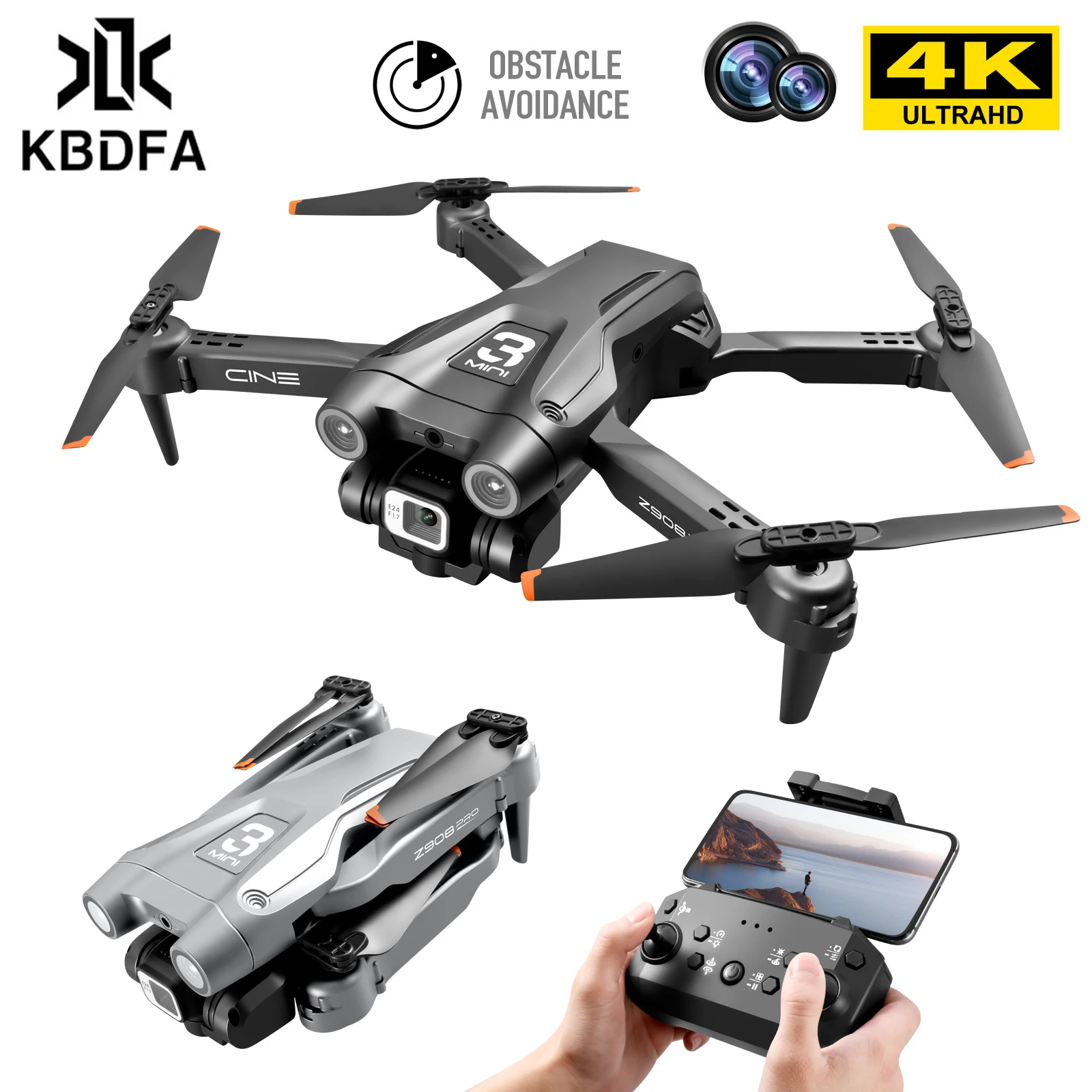 

Квадрокоптер KBDFA Z908 Pro, 4K HD FPV, Wi-Fi