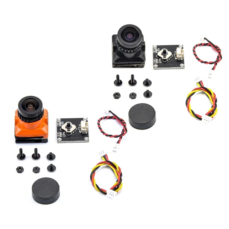 

DC5V-30V 1/3 CMOS 1500TVL Upgraded Mini FPV Camera 2.1mm Lens PAL/NTSC Low Latency With OSD for FPV Racing Drones Part