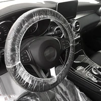 for mercedes benz honda nissan 1pc transparent plastic disposable car steering wheel protector cover waterproof auto accessories