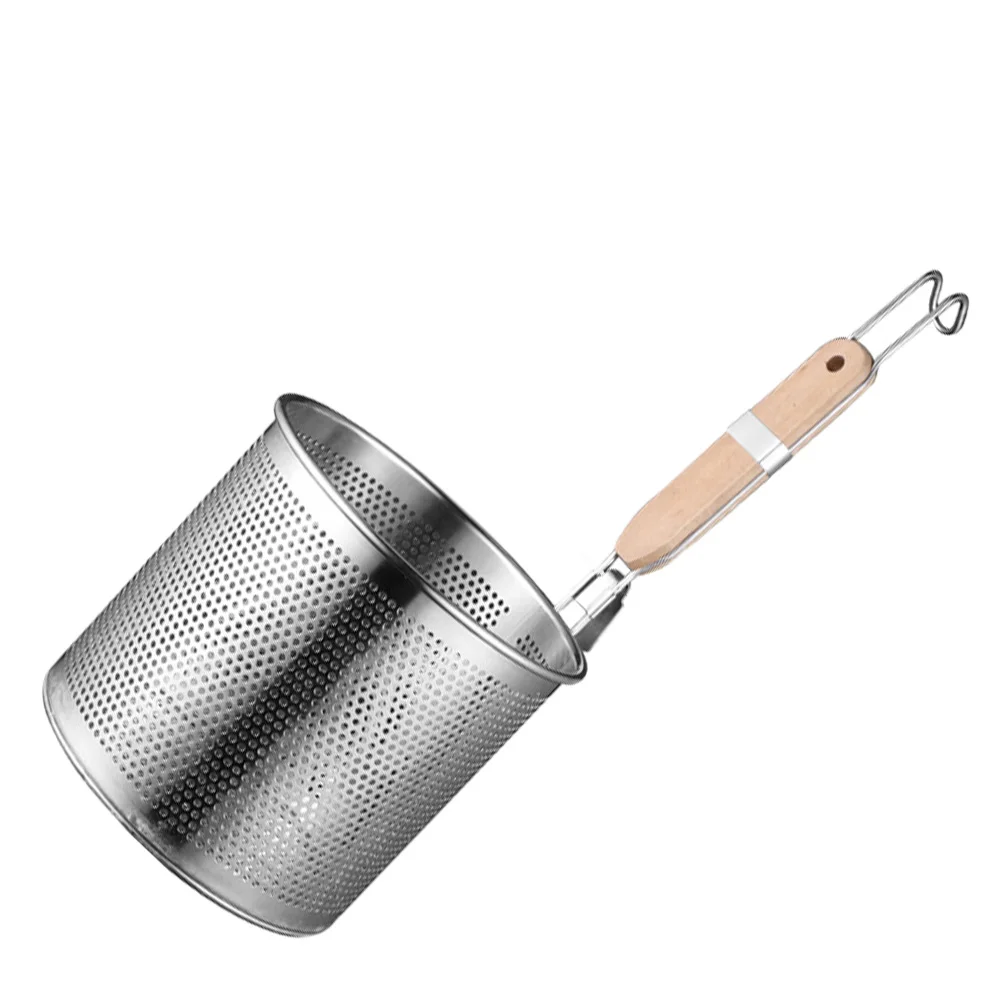 

Frying Strainer Asian Noodles Fine Mesh Colander Sieve Strainer Stainless Steel Colander Filter Spoon Kitchen Mesh Strainer
