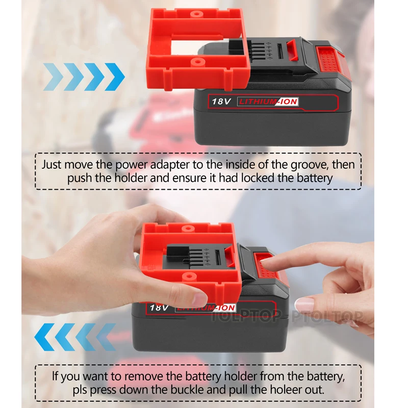 Портативный держатель батареи, настенное крепление для Einhell Power X-Change, держатель электроинструмента, кронштейн, крепежные аксессуары, держатель док-станции для батареи (art.: 3920ccf415882) - 3920ccf415882