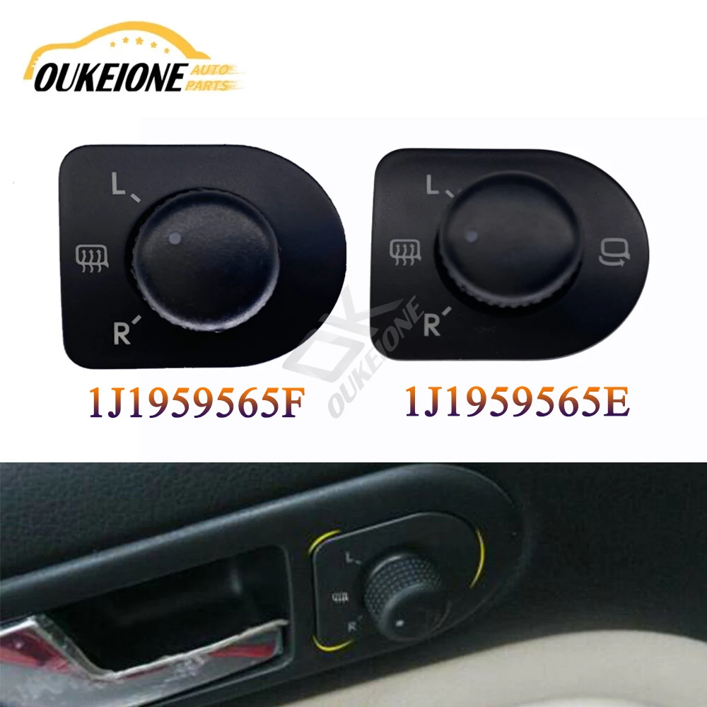 

Power Door Side Rear View Mirror Control Switch Heated Folding Knob Button for Volkswagen VW Passat B5 New Beetle MK4 Golf