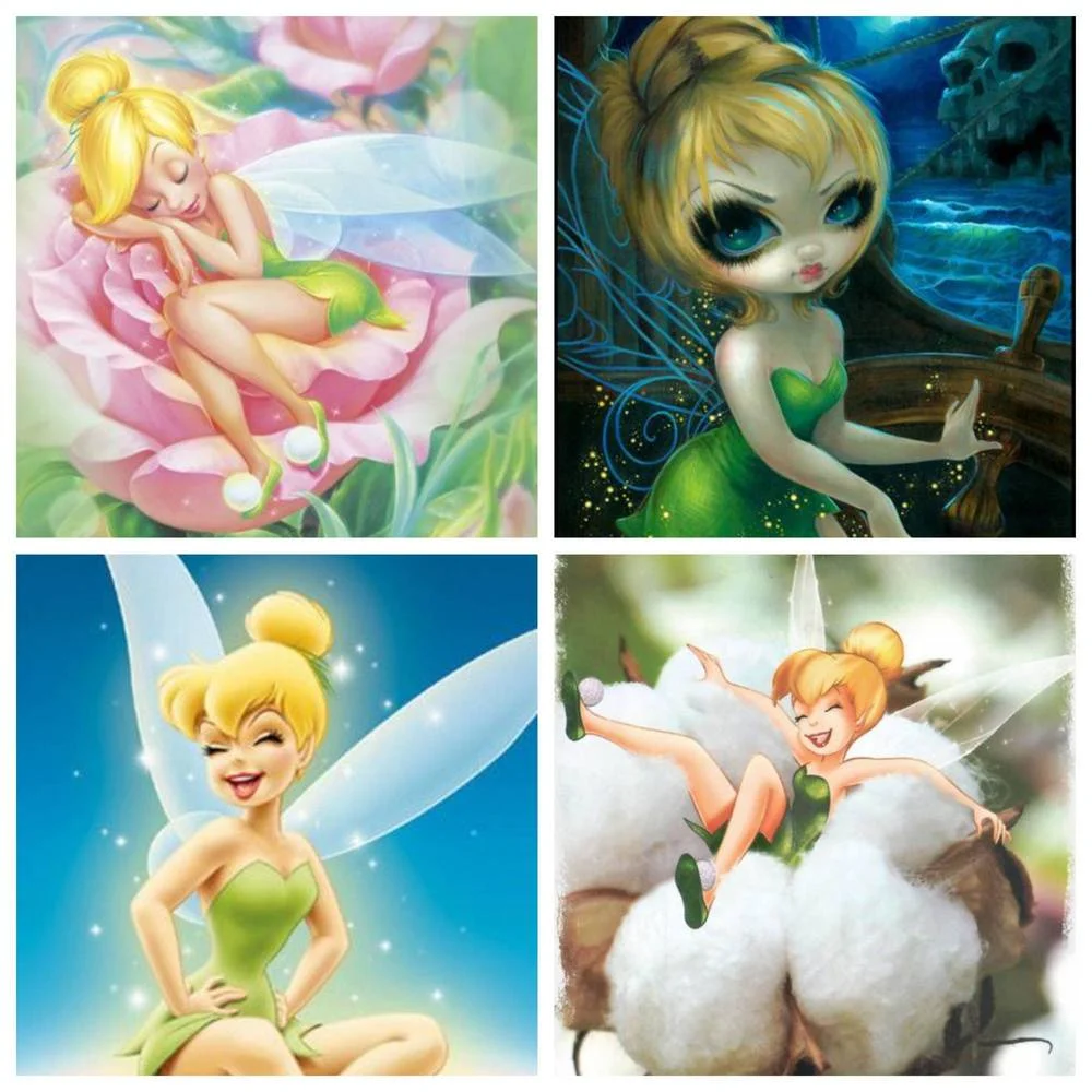 

Disney 5D DIY Diamond Painting Cross Stitch Set Elf Girl Manual Inlay Children's Gifts Home Living Room Wall Art Decoration