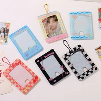 fashion new kawaii kpop photocard holder postcards protective case photo sleeves decoration bag pendant stationery display stand