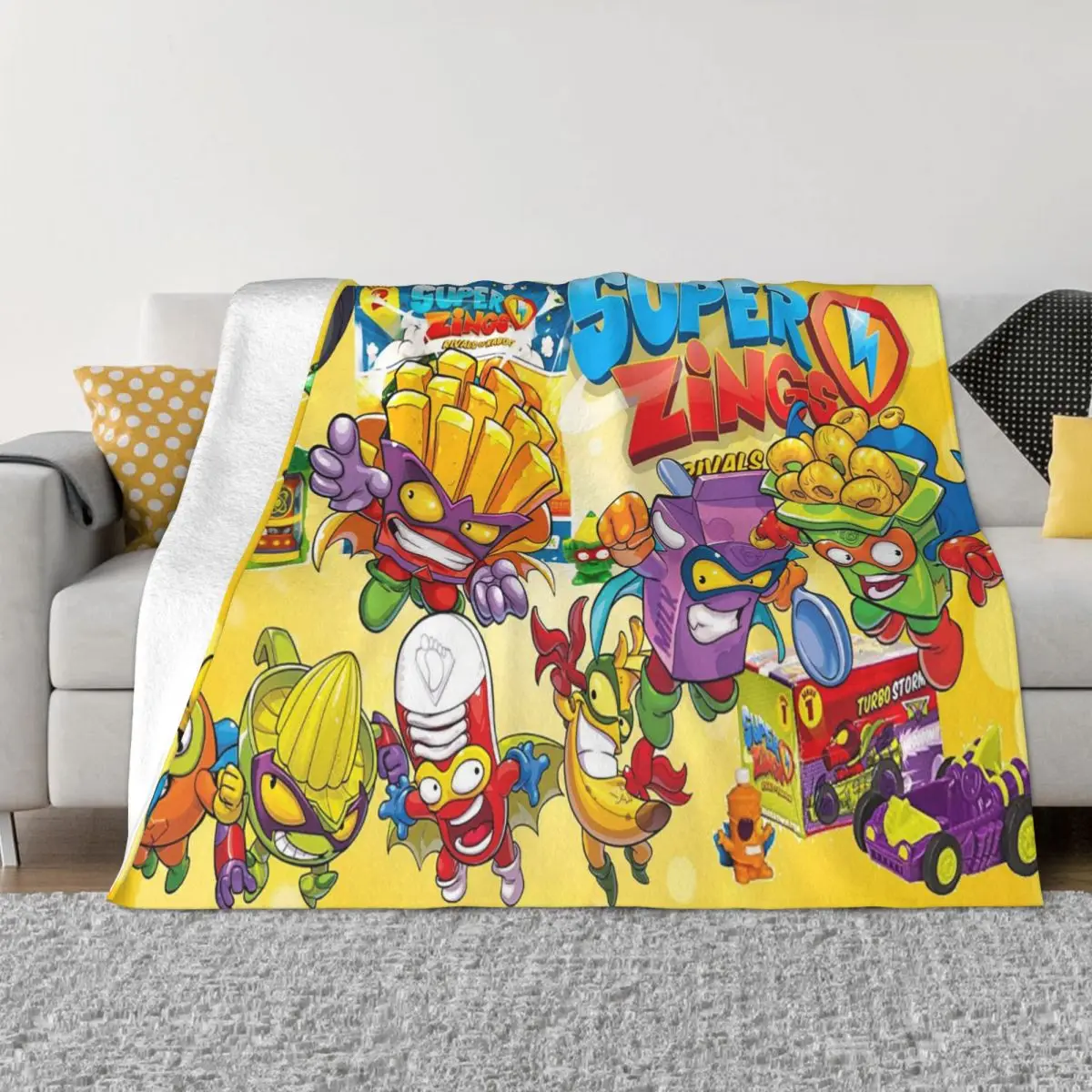 Toon Portable Throw Blankets For Bed Couch Plush Thin Quilt