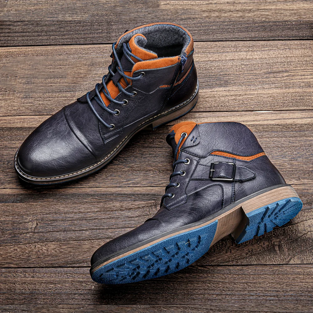 

Мужские классические кожаные ботинки, в стиле ретро, размеры 39-48, 2023